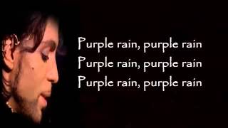 Prince Purple Rain Lyrics [upl. by Eilagam295]