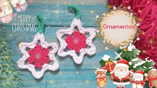 ADORNO ORNAMENTOS NAVIDEÑOS 🎀 Tejidos en Crochet [upl. by Svend250]