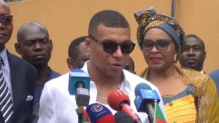 Mbappe honoured to visit fathers native Cameroon  AFP [upl. by Diley]