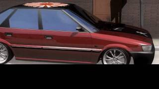 Toyota Corolla AE92 Liftback in 3ds max [upl. by Neyu]