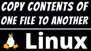 Linux command to copy contents of one file to another by using 2 ways [upl. by Ednargel282]