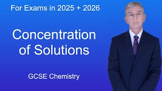 GCSE Chemistry Revision quotConcentration of Solutionsquot [upl. by Chen]