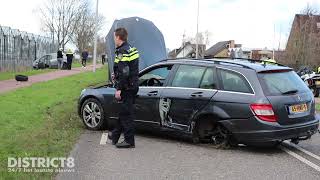 Personenauto ramt kas na ongeval Grote Woerdlaan Naaldwijk [upl. by Nona106]