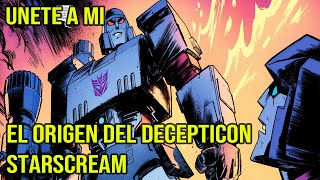 EL ORIGEN DE STARSCREAM  COMIC Nº13 DE TRANSFORMERS EL UNIVERSO DE ENERGON  SKYBOUND [upl. by Ahsitul]