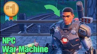 Where to Find Fortnite NPC War Machine  Chapter 5 Season 4 [upl. by Stagg]