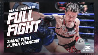 Kunlun Fight 35  Zhang Weili vs Jean Francois FULLFIGHT 2015 [upl. by Rabassa]