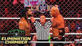 FULL MATCH  Roman Reigns vs Goldberg  Hell In A Cell Match WWE Elimination Chamber 2022 [upl. by Stedmann]