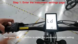 How to setting K5304LCD ebike meter top speed to 25kmh [upl. by Ecnesse936]