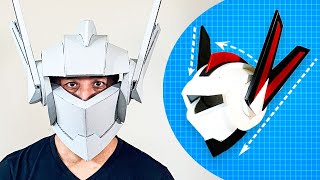 How to Build a Cardboard Robot Helmet  WIRED [upl. by Dola]