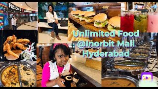 Inorbit Mall Hyderabad Fusion 9 amp Amnesia Sky Bar  Lunch Buffet at Inorbit Mall  Unlimited Food [upl. by Sheedy]