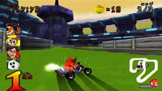 Crash Team Racing Japanese Version  All Secret Tracks 1st Places [upl. by Vincenz]