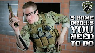 5 Home Drills You Can Train with Airsoft [upl. by Dreher]