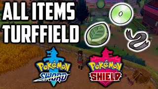 ALL Hidden Items in Turffield City  Pokemon Sword amp Shield [upl. by Enilrae]