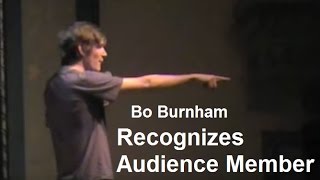 Bo Burnham  Recognizes Audience Member [upl. by Hevak]