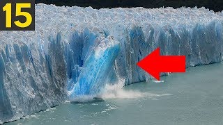 15 Largest Glacier Calving Breakoffs [upl. by Godrich]