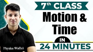 Motion And Time in One Shot  Cheat Sheet For Class 7th [upl. by Burton]