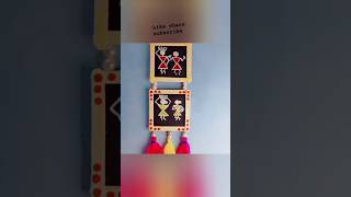 Warli wall hanging painting short warlipaintings homedecor easydiy homemade artwithyashoda [upl. by Hild]