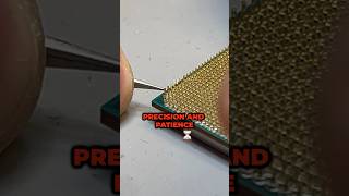 Fixing bent CPU pins in under 5 minutes custompc gaming pcbuild gamingpc diy computerrepair [upl. by Enid]