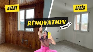 JE RÉNOVE MA PETITE MAISON 🏚️  EPISODE 3  LES TRAVAUX CONTINUENT👷‍♀️🚧🔨 [upl. by Noraha491]