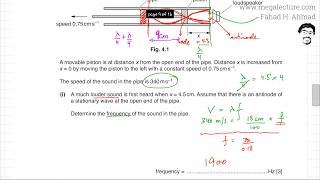 4  9702s18qp22  Stationary Waves Nodes Antinodes [upl. by Esilahc871]