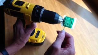 How to Wind a Floss Bobbin Using a Drill [upl. by Ettenel]