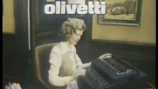 1979 OLIVETTI typewriter ad  BEFORE the PC Revolution [upl. by Auqinahc]