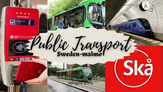 How to book travel tickets for bustrain tram in Skånetrending youtube travel viralvideo [upl. by Ylrebmyk]