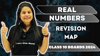 Real Numbers  Revision Map  Class 10 Boards 2024 [upl. by Anderea]