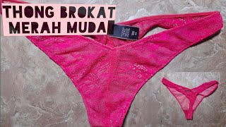 Review Victorias secret pretty pink thong [upl. by Ahsennek]