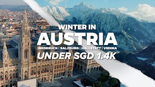 Winter in Austria Under 14k —Things to do during winter in Vienna Salzburg Hallstatt amp Innsbruck [upl. by Eisen]