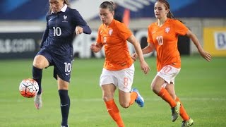 Féminines amical  France  PaysBas 2015 12 le résumé [upl. by Mazel]