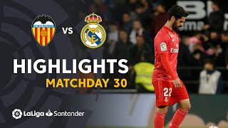 Highlights Valencia CF vs Real Madrid 21 [upl. by Auqinimod461]