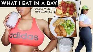 WHAT I EAT IN A DAY TO LOSE WEIGHT  1300 CALORIES [upl. by Ettenav]