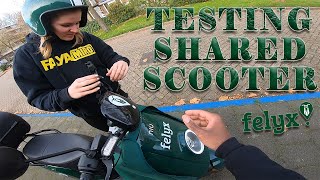 Her first time on a scooter 🏍 Testing Felyx Scooter Share in Amsterdam ❌❌❌Faya Miros Motovlog 116 [upl. by Hteb934]