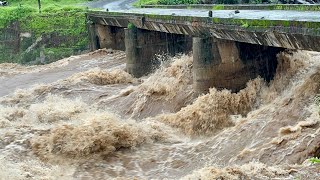 Overflow River ￼🌊  Dangerous Scene 😯 Village Pools ⛈️ [upl. by Forster]