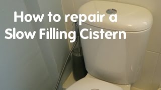 Toilet Repair Slow Filling Cistern Repair [upl. by Pucida]