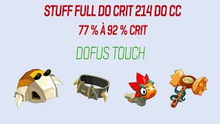 DOFUS TOUCH  STUFF FULL CRITDOCRIT PADGREF STRIGIDE LE NOUVEAU MEILLEUR STUFF MULTI ELEMENT [upl. by Ahtibat]