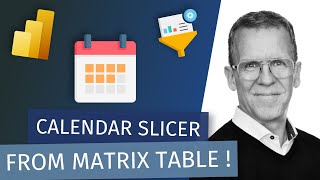 Creating a Calendar Slicer from a Matrix Table with Erik Svensen [upl. by Odo]