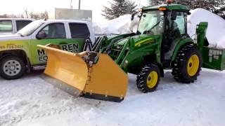 John Deere 4720 80in blower and Snow wing [upl. by Chrysler16]