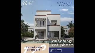 Mazarine Ria Villas in New Alamein City [upl. by Jacoba]