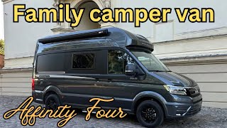 Affinity Four  CAMPER VAN FOR FOUR with ingenious bed system [upl. by Chafee673]