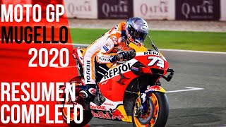 MOTO GP MUGELLO 2020 FULL RACE Resumen completo  Alex Marquez da miedo con la Honda Stayathome [upl. by Ahsilif]