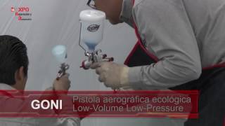 Pistola aerográfica ecológica GONI 33000 Mini [upl. by Durwyn]