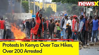 Protests In Kenya Over Tax Hikes  Over 200 Arrested  NewsX [upl. by Sirc436]