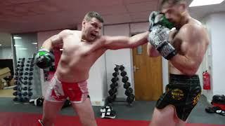 K1 Fighter Rafal Witkowski sparring ahead of his fight on S3 Fight League [upl. by Yarehs815]