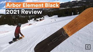 2021 Arbor Element Black Camber Snowboard Review  Curated [upl. by Yorel]