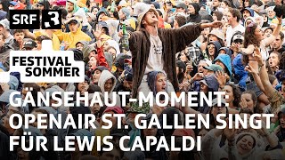 OASG Das ganze Sittertobel singt für Lewis Capaldi  Festivalsommer 2023  SRF 3 [upl. by Ainatit]