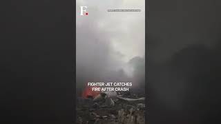 Indian Air Forces Sukhoi Fighter Jet Crashes in Maharashtras Nashik  Subscribe to Firstpost [upl. by Diarmuid686]