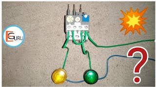 three phase overload relay control wiringoverload relay working by Electric Guru [upl. by Toulon]