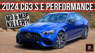 The 2024 MercedesAMG C63 S E Performance Is A Crazy Fast Electrified Super Sports Sedan [upl. by Enel]